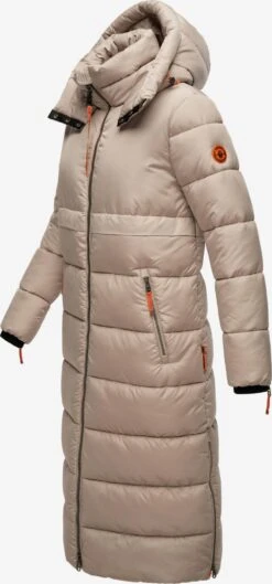 Navahoo Wintermantels Wintermantel Dames Taupe -Navahoo 417704eeb3f836afcf40698428ac4298