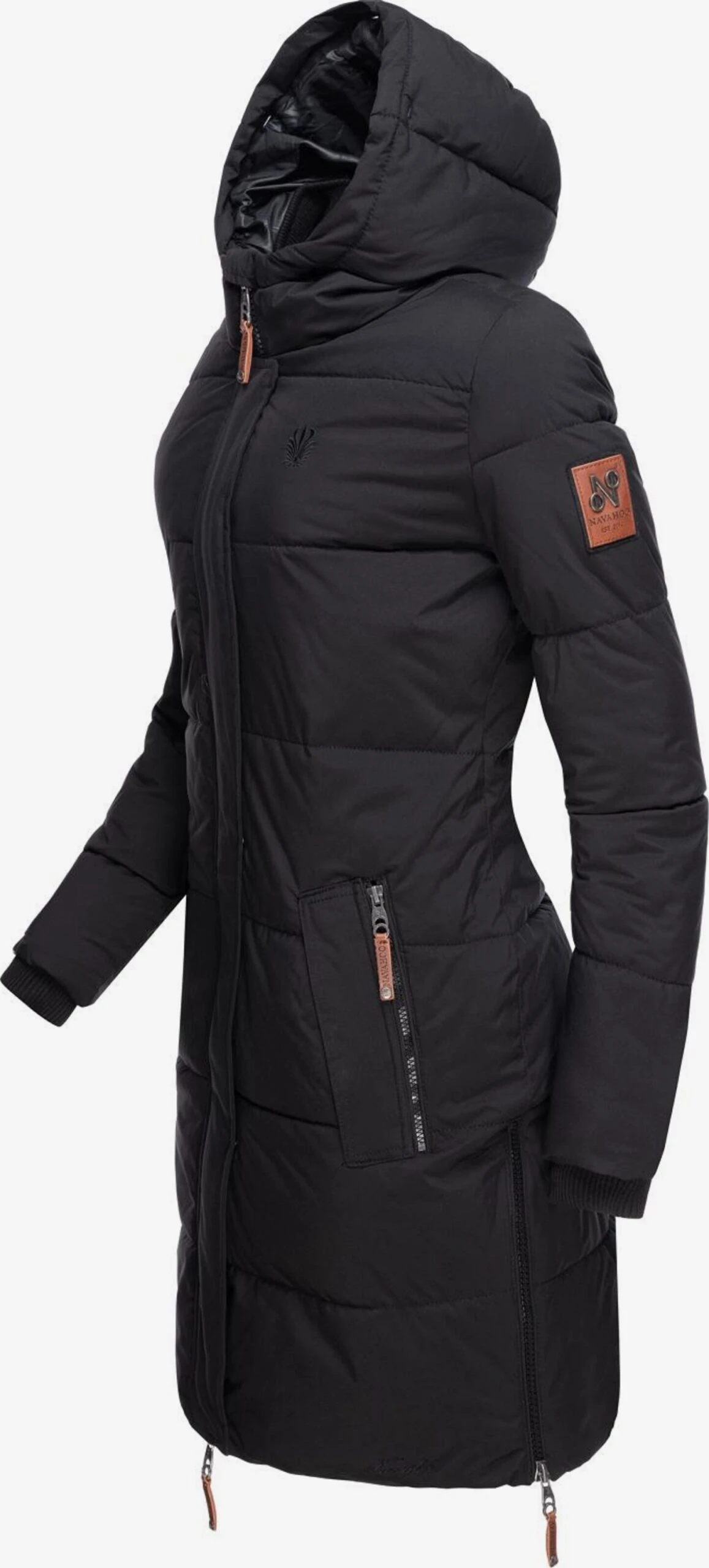 Navahoo Wintermantels Wintermantel Halina Dames Zwart 4 Navahoo Wintermantels Wintermantel Halina Dames Zwart - Afbeelding 4