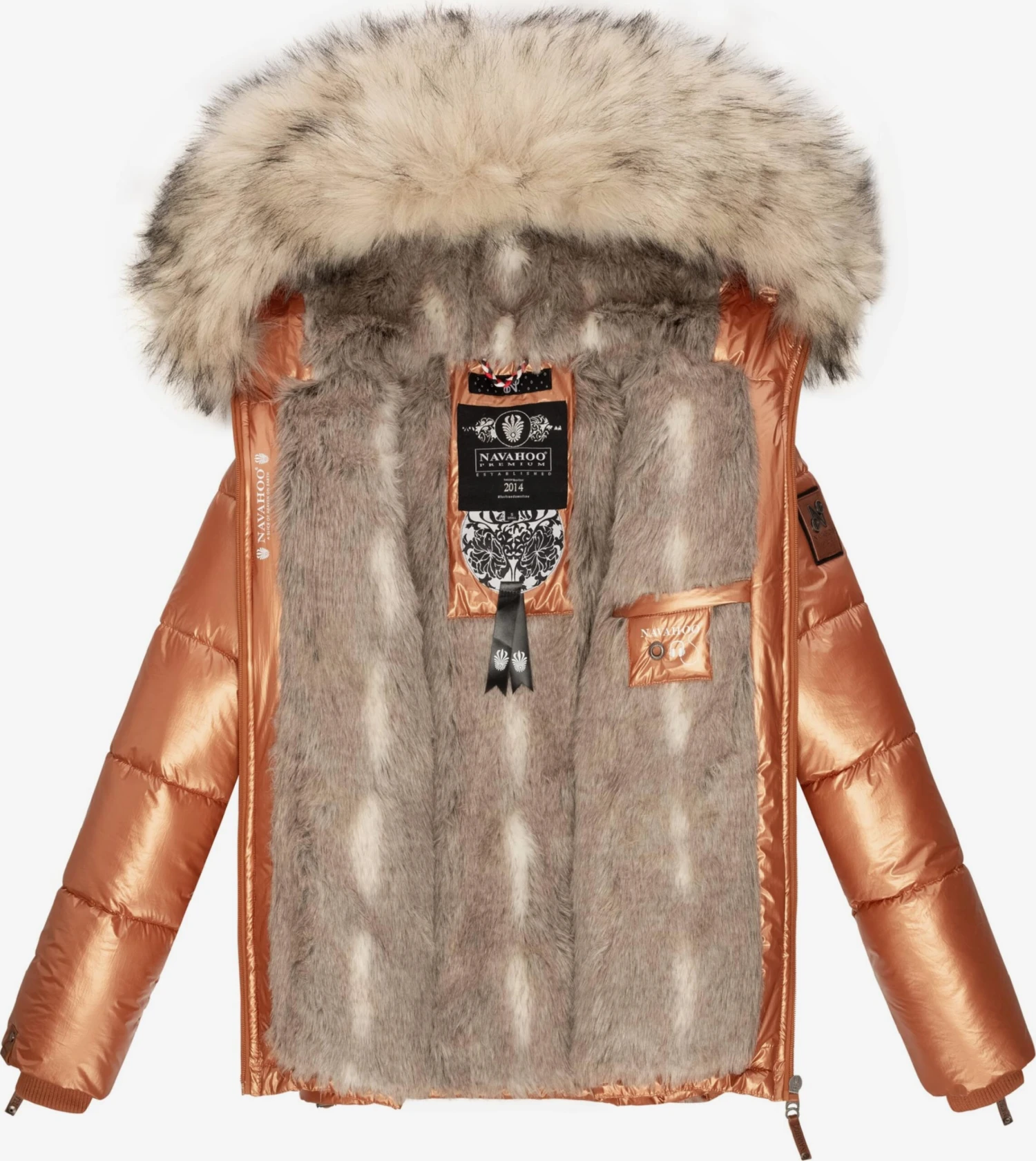 Navahoo Winterjassen Winterjas Tikunaa Dames Bruin 5 Navahoo Winterjassen Winterjas Tikunaa Dames Bruin - Afbeelding 5