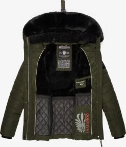 Navahoo Winterjassen Winterjas Milianaa Dames Kaki -Navahoo 441803b4625b7ad42067788b5f2d89f1