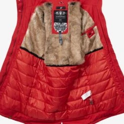 Navahoo Parkas Winterparka Kin-Joo Dames Vuurrood -Navahoo 45d17a2a9831d5f2eac43b47f95b6378