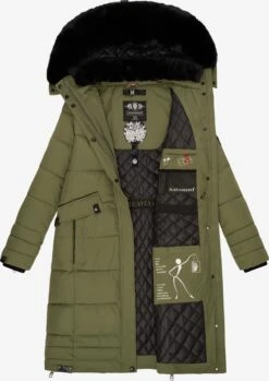 Navahoo Wintermantels Wintermantel Fahmiyaa Dames Kaki -Navahoo 46388dc803519f793ecd29eb898681cc