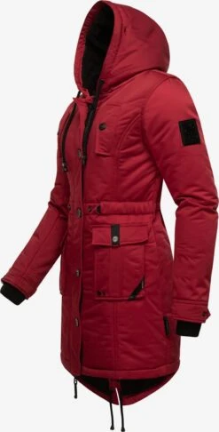 Navahoo Parkas Winterparka Luluna Dames Rood -Navahoo 483e09ca3ad404ef1d5a000b5784da1c