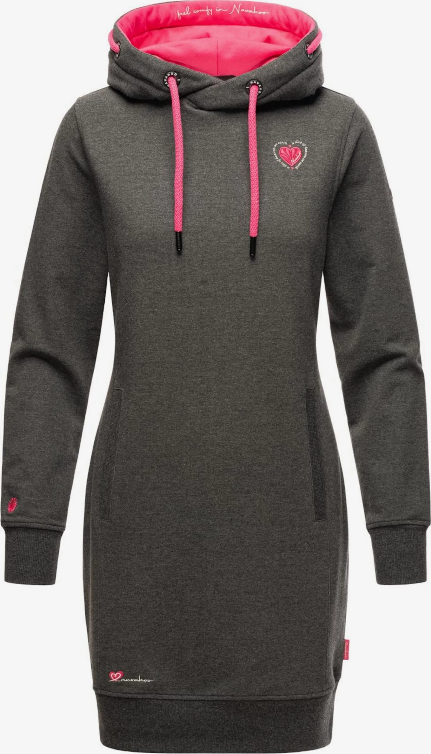 Navahoo Mini Jurken Jurk Dames Donkergrijs 1 Navahoo Mini Jurken Jurk Dames Donkergrijs