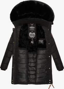 Navahoo Wintermantels Wintermantel Paula Dames Zwart -Navahoo 49353eeb9f3b6a240327aae2e6c4525c