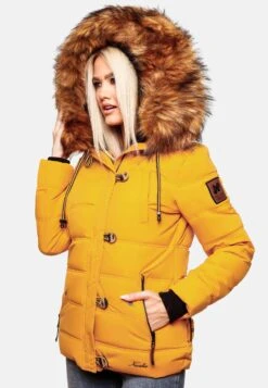 Navahoo Winterjassen Winterjas Zoja Dames Geel -Navahoo 4a6b6a27b1a135fe48d584499fa9aaf6