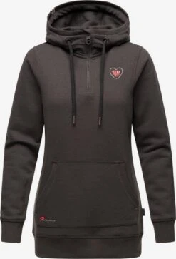 Navahoo Hoodies Sweatshirt Zauberelfe Dames Donkergrijs