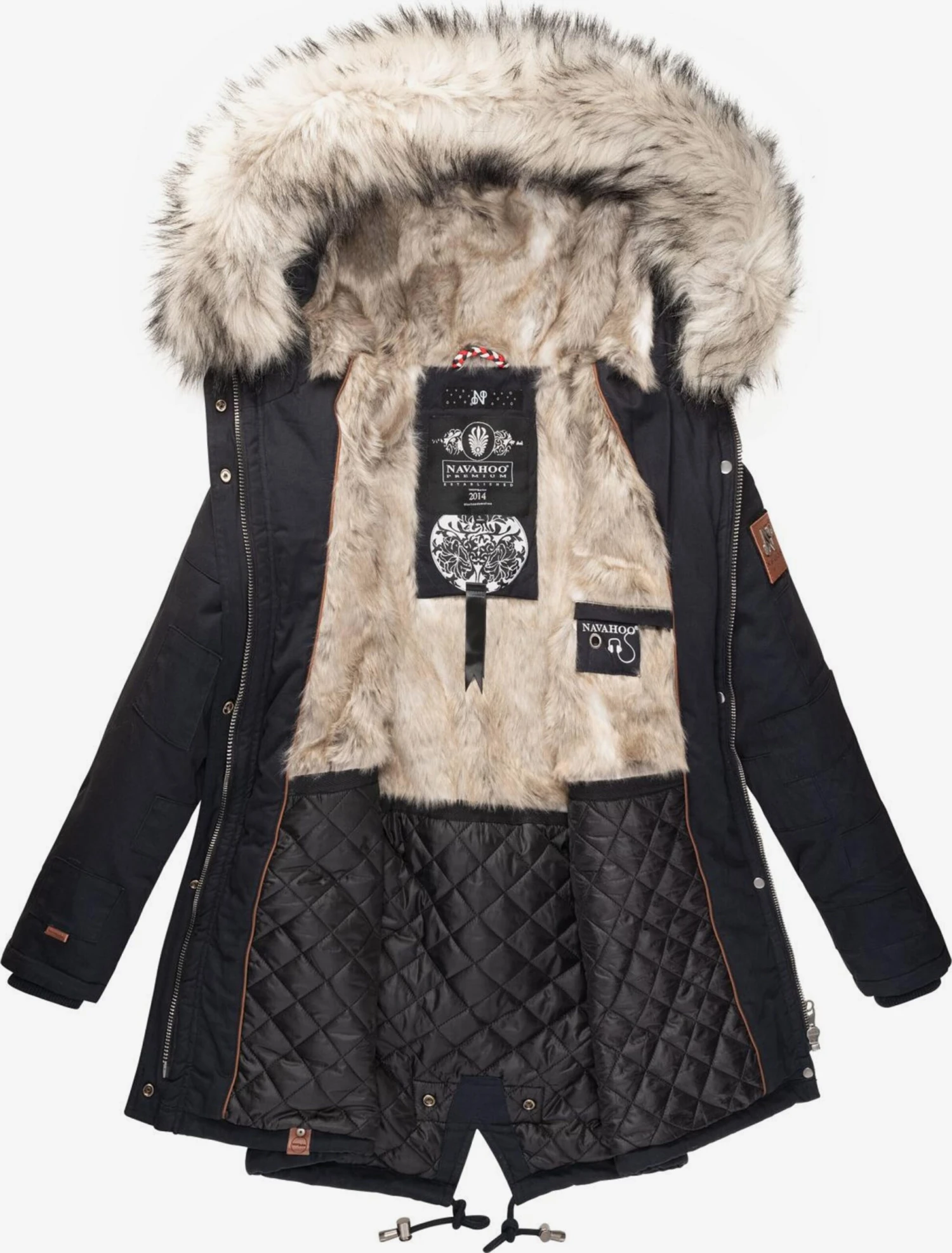 Navahoo Parkas Winterparka Honigfee Dames Nachtblauw 5 Navahoo Parkas Winterparka Honigfee Dames Nachtblauw - Afbeelding 5