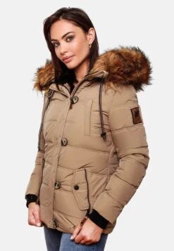 Navahoo Winterjassen Winterjas Zoja Dames Taupe -Navahoo 4cad5ac0950677870dadbbd087e8f7d8