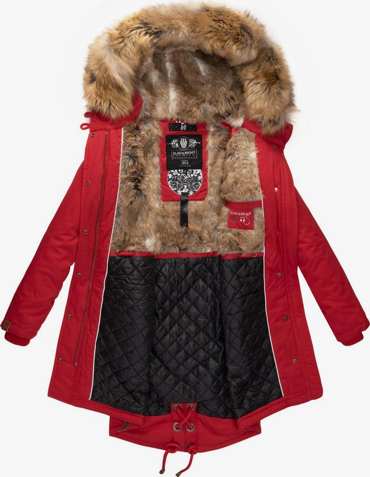 Navahoo Parkas Winterparka Rosinchen Dames Rood 5 Navahoo Parkas Winterparka Rosinchen Dames Rood - Afbeelding 5