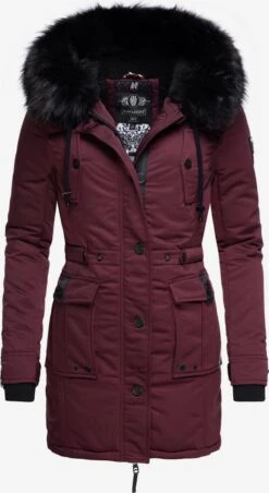Navahoo Parkas Winterparka Dames Wijnrood