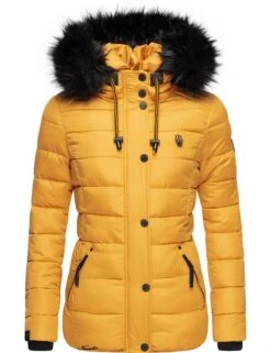 Navahoo Winterjassen Winterjas Zuckerbiene Dames Geel -Navahoo 4ef6d7267f0ec139f65f64f4351a56a3