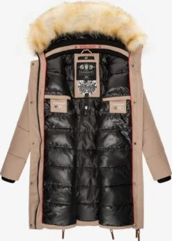 Navahoo Wintermantels Wintermantel Halina Dames Taupe -Navahoo 5344ee650016d9c4bf1194853bc0e8c8