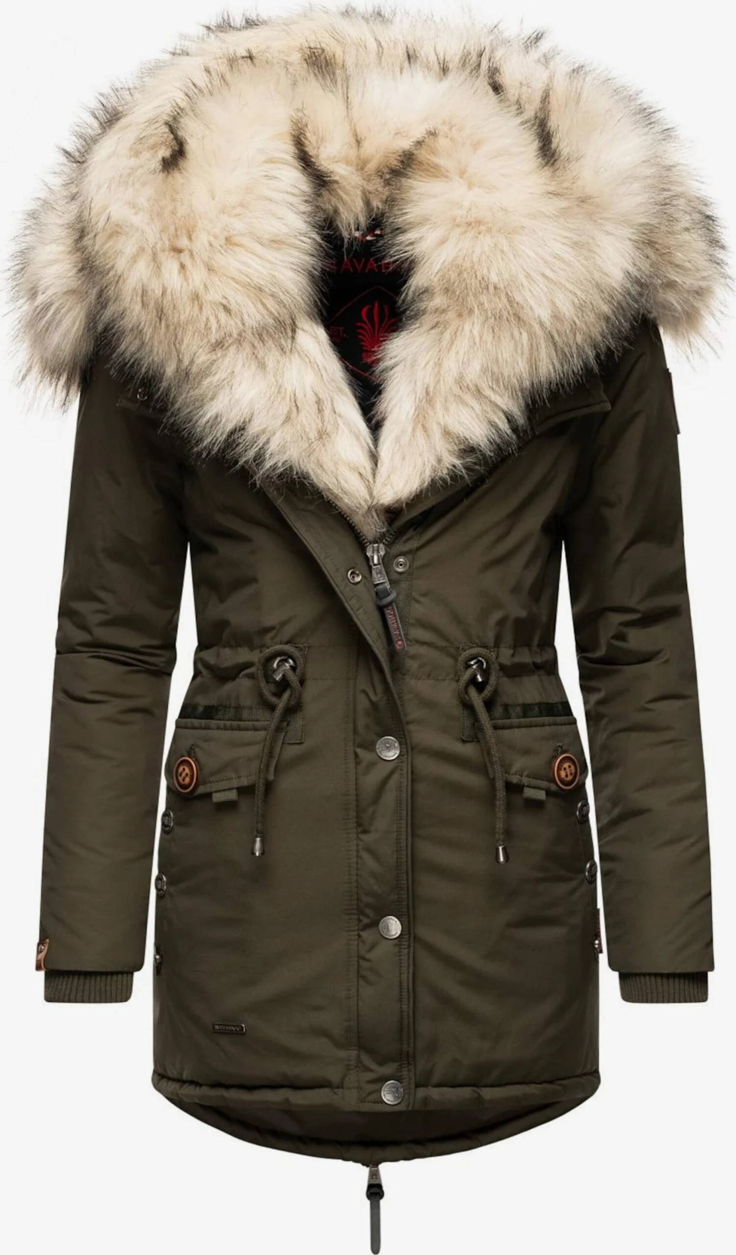 Navahoo Parkas Winterparka Sweety Dames Olijfgroen 1 Navahoo Parkas Winterparka Sweety Dames Olijfgroen