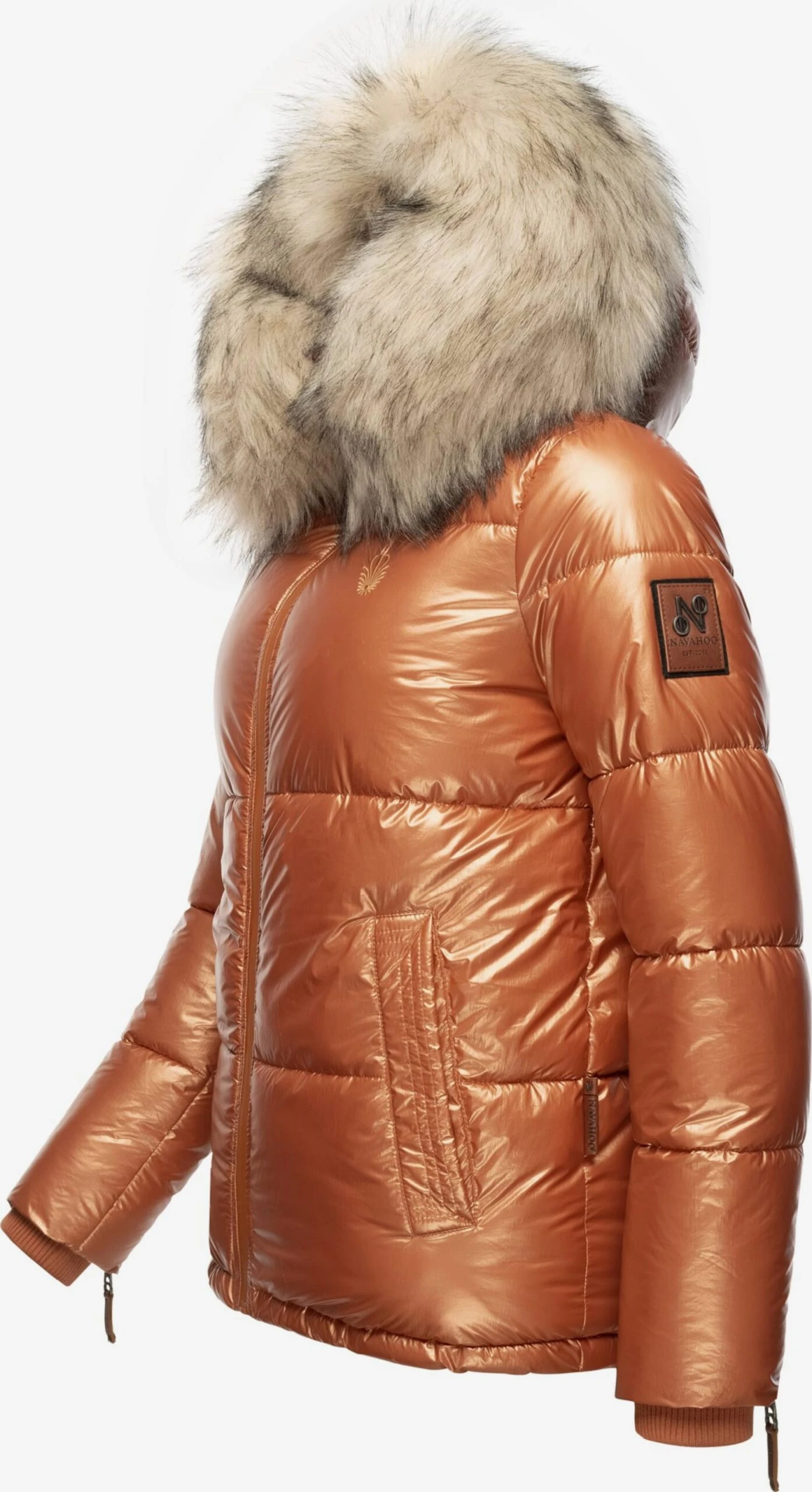 Navahoo Winterjassen Winterjas Tikunaa Dames Bruin 2 Navahoo Winterjassen Winterjas Tikunaa Dames Bruin - Afbeelding 2