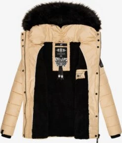 Navahoo Winterjassen Winterjas Zuckerbiene Dames Beige -Navahoo 59e73caeed750f9830dc570b487a7cd9