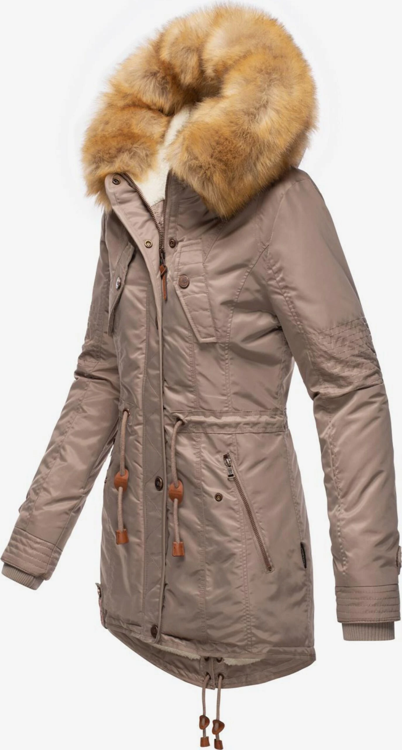 Navahoo Parkas Winterparka La Viva Dames Greige 3 Navahoo Parkas Winterparka La Viva Dames Greige - Afbeelding 3