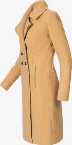 Navahoo Wintermantels Wintermantel Wooly Dames Sand -Navahoo 5eb4484484c01d288a3f63938b7b68d0