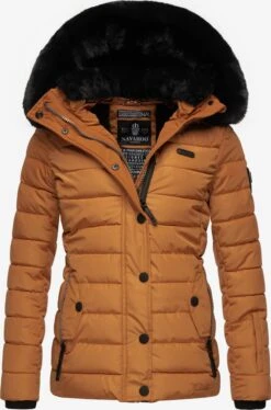Navahoo Winterjassen Winterjas Milianaa Dames Donkergeel