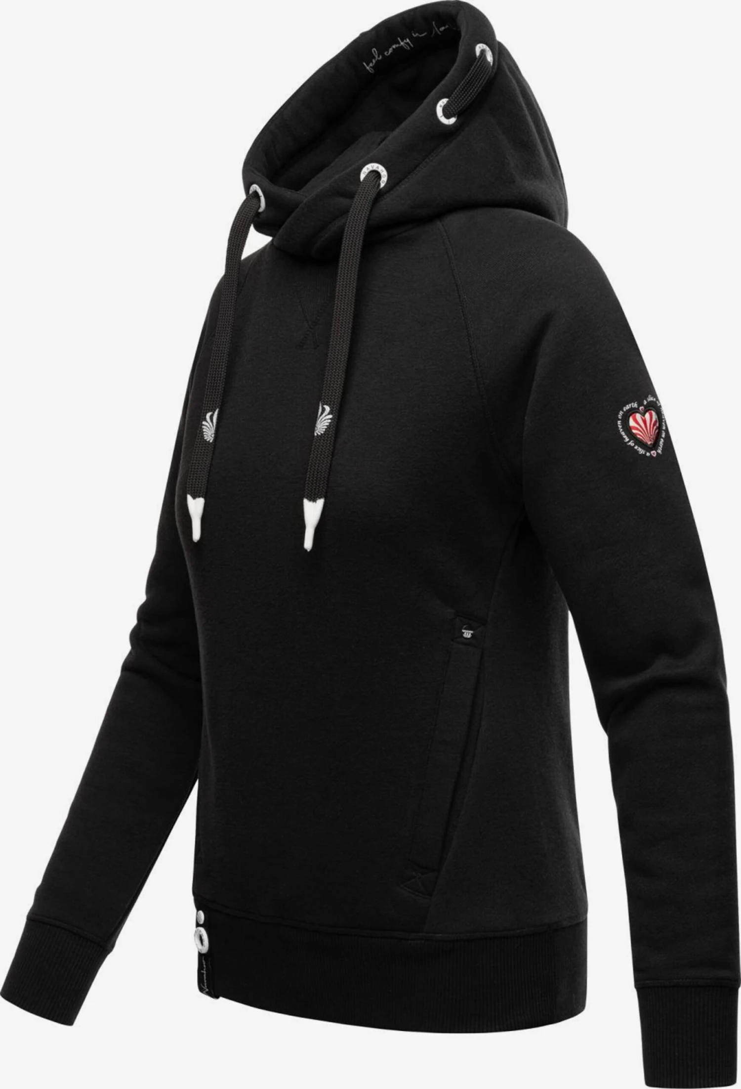 Navahoo Hoodies Sweatshirt Liebesmäuschen Dames Zwart 3 Navahoo Hoodies Sweatshirt Liebesmäuschen Dames Zwart - Afbeelding 3