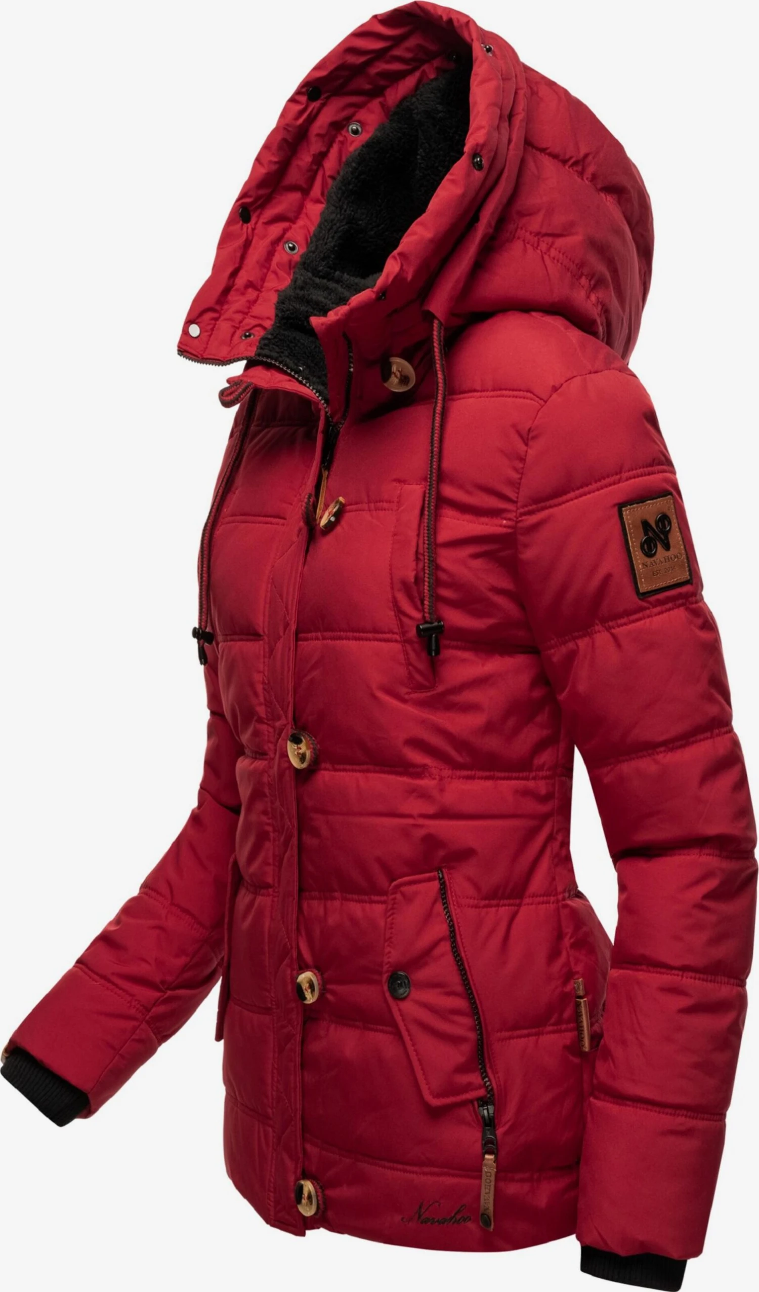 Navahoo Winterjassen Winterjas Zoja Dames Rood 4 Navahoo Winterjassen Winterjas Zoja Dames Rood - Afbeelding 4
