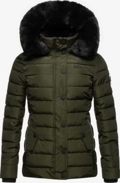 Navahoo Winterjassen Winterjas Milianaa Dames Kaki -Navahoo 70489985bce31be4639b2a9f00afbe4a