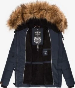 Navahoo Winterjassen Winterjas Zoja Dames Donkerblauw -Navahoo 71cb2ec6faf785b5529173a377540f50