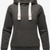 Navahoo Hoodies Sweatshirt Damlaa Dames Grijs Gemêleerd
