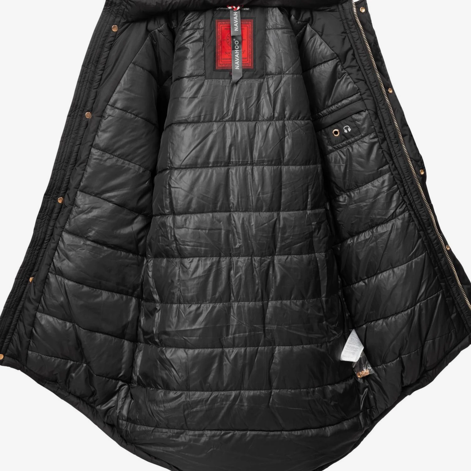 Navahoo Wintermantels Wintermantel Papaya Dames Zwart 5 Navahoo Wintermantels Wintermantel Papaya Dames Zwart - Afbeelding 5