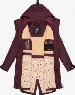 Navahoo Regenmantels Tussenmantel Dames Bordeaux -Navahoo 73629c17df0fa602de1ebb00827c2165