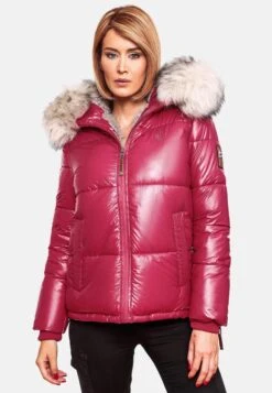 Navahoo Winterjassen Winterjas Tikunaa Dames Fuchsia -Navahoo 7405f5fe20436397ce63a5cdaec7532b