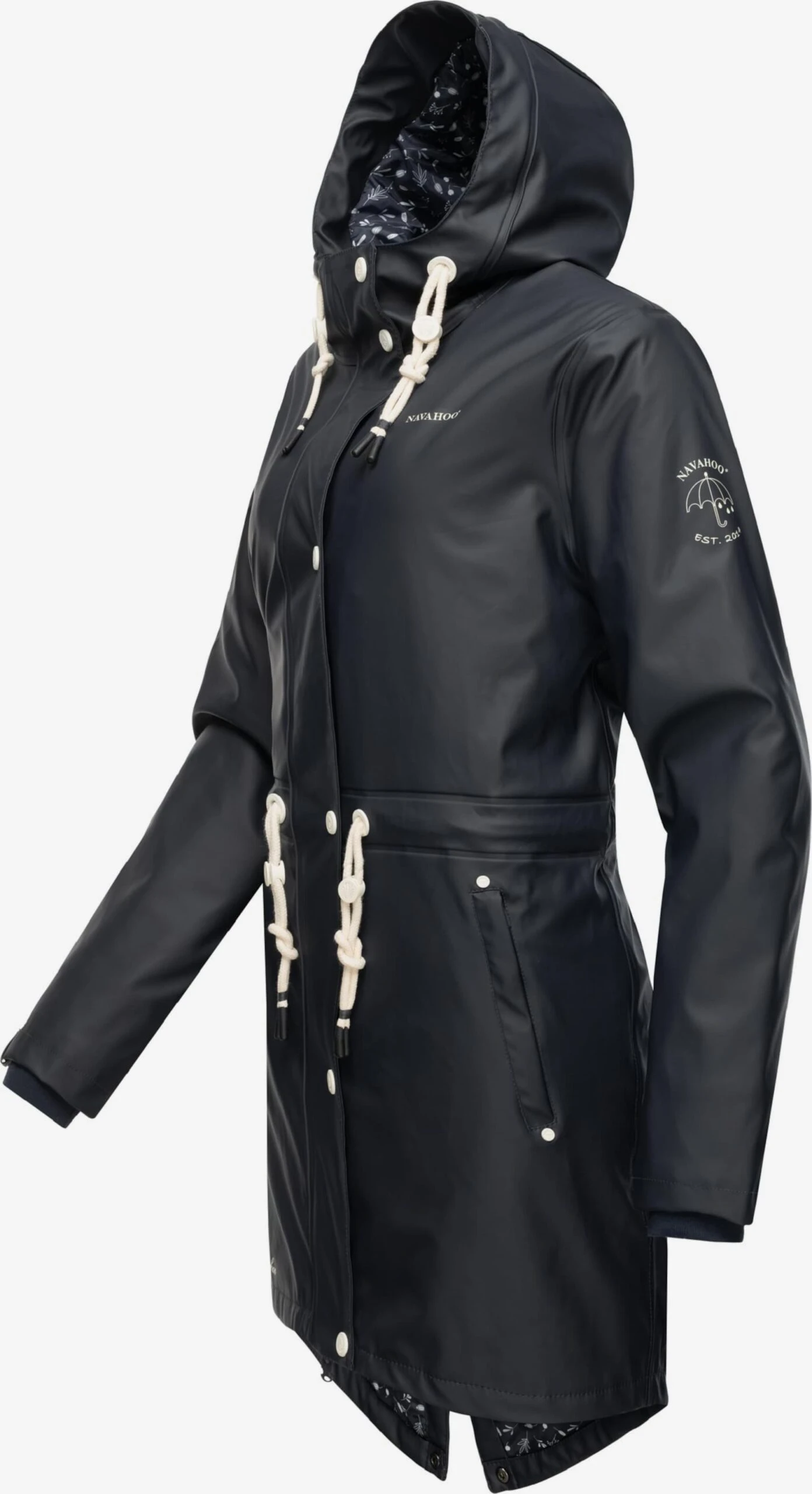 Navahoo Outdoor Jassen Functionele Jas Flower Of Ocean Dames Navy 2 Navahoo Outdoor Jassen Functionele Jas Flower Of Ocean Dames Navy - Afbeelding 2