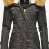 Navahoo Parkas Winterparka La Viva Dames Antraciet