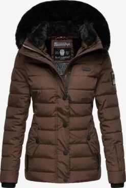 Navahoo Winterjassen Winterjas Milianaa Dames Chocoladebruin
