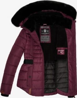 Navahoo Winterjassen Winterjas Melikaa Dames Bordeaux -Navahoo 79873e7c646b2d51928cad3cb637544f