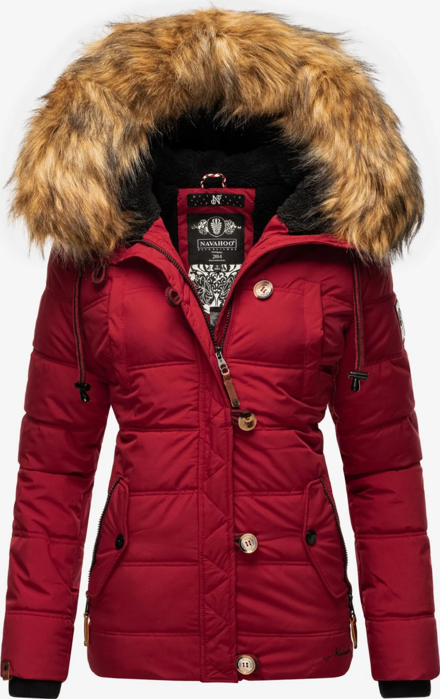 Navahoo Winterjassen Winterjas Zoja Dames Rood 1 Navahoo Winterjassen Winterjas Zoja Dames Rood