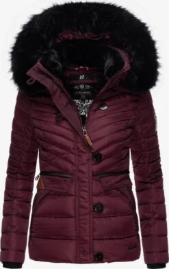 Navahoo Winterjassen Winterjas Wisteriaa Dames Bordeaux