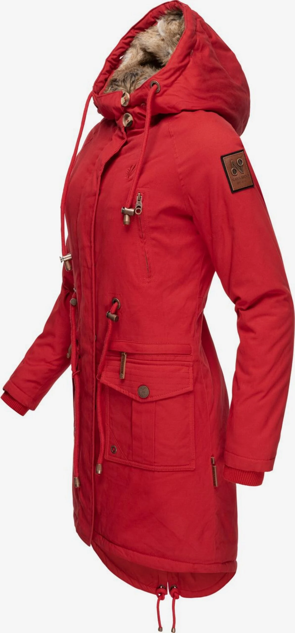 Navahoo Parkas Winterparka Rosinchen Dames Rood 4 Navahoo Parkas Winterparka Rosinchen Dames Rood - Afbeelding 4