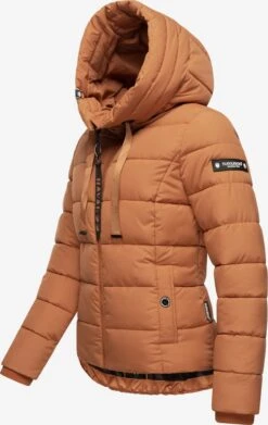 Navahoo Winterjassen Winterjas Amayaa Dames Bruin -Navahoo 8866cea718f9b4770da7e69e08c09cc1