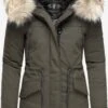 Navahoo Parkas Winterparka Dames Greige