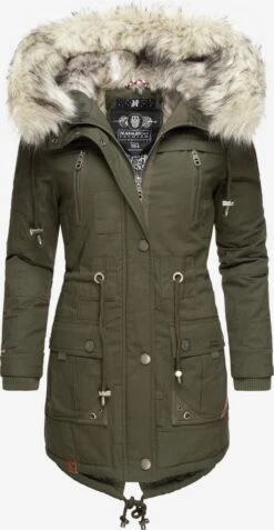 Navahoo Parkas Winterparka Honigfee Dames Kaki
