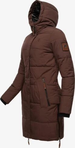 Navahoo Wintermantels Wintermantel Halina Dames Bruin -Navahoo 93d44d925f66a451e87d94d91354e3e4