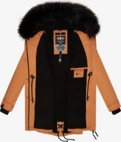 Navahoo Parkas Winterparka Luluna Dames Cognac -Navahoo 943d9b017770a071ec6bdb3ce072f2c4