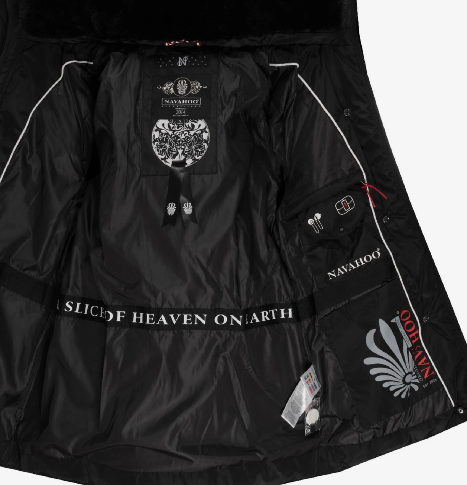 Navahoo Winterjassen Winterjas Wisteriaa Dames Zwart 6 Navahoo Winterjassen Winterjas Wisteriaa Dames Zwart - Afbeelding 6