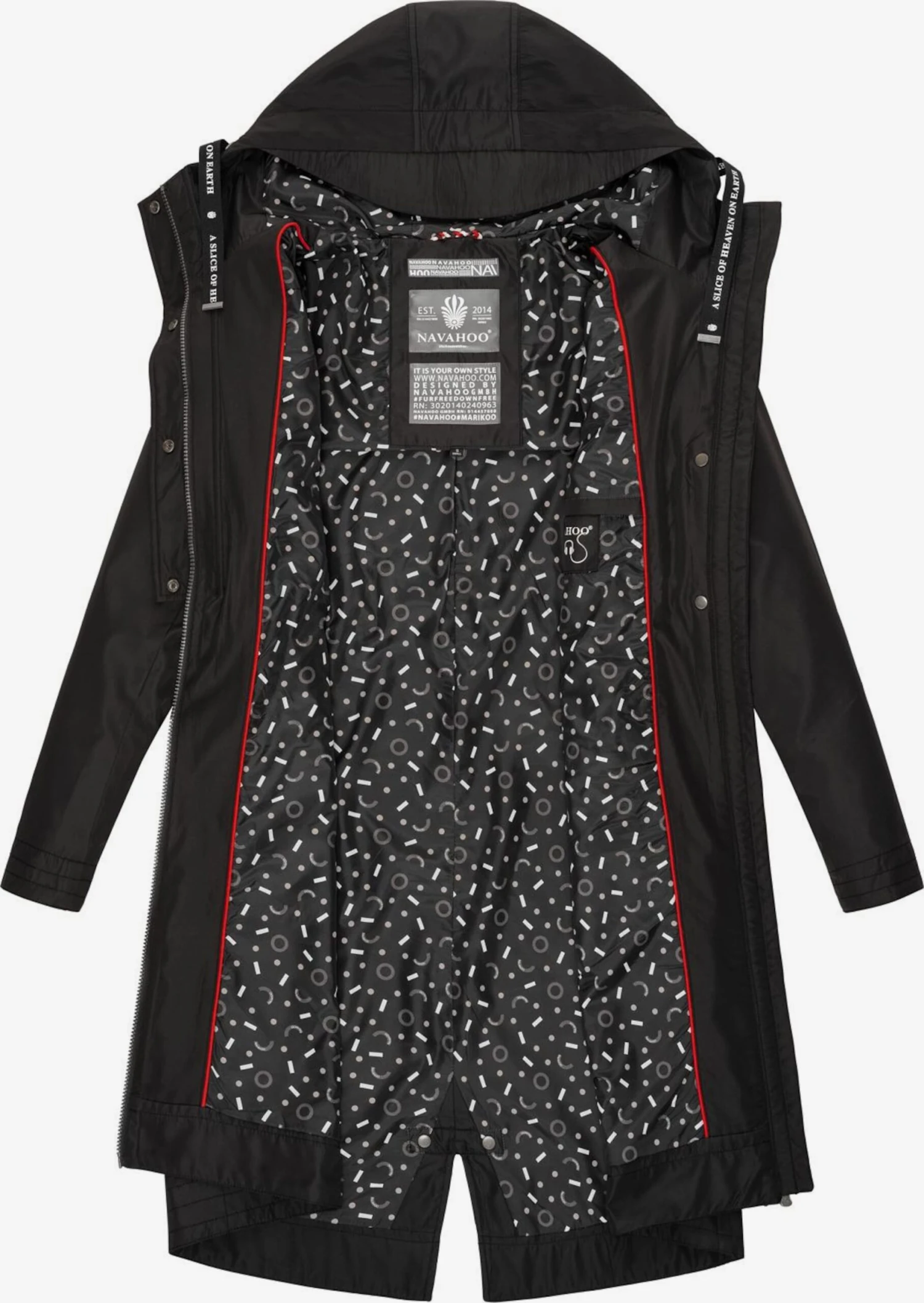 Navahoo Parkas Tussenparka Josinaa Dames Zwart 4 Navahoo Parkas Tussenparka Josinaa Dames Zwart - Afbeelding 4