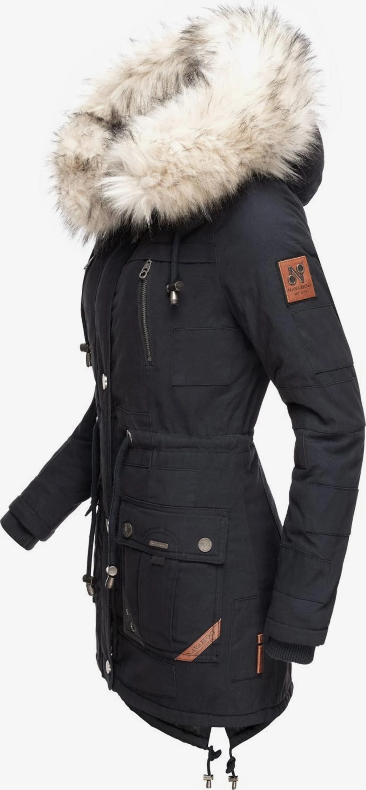Navahoo Parkas Winterparka Honigfee Dames Nachtblauw 2 Navahoo Parkas Winterparka Honigfee Dames Nachtblauw - Afbeelding 2