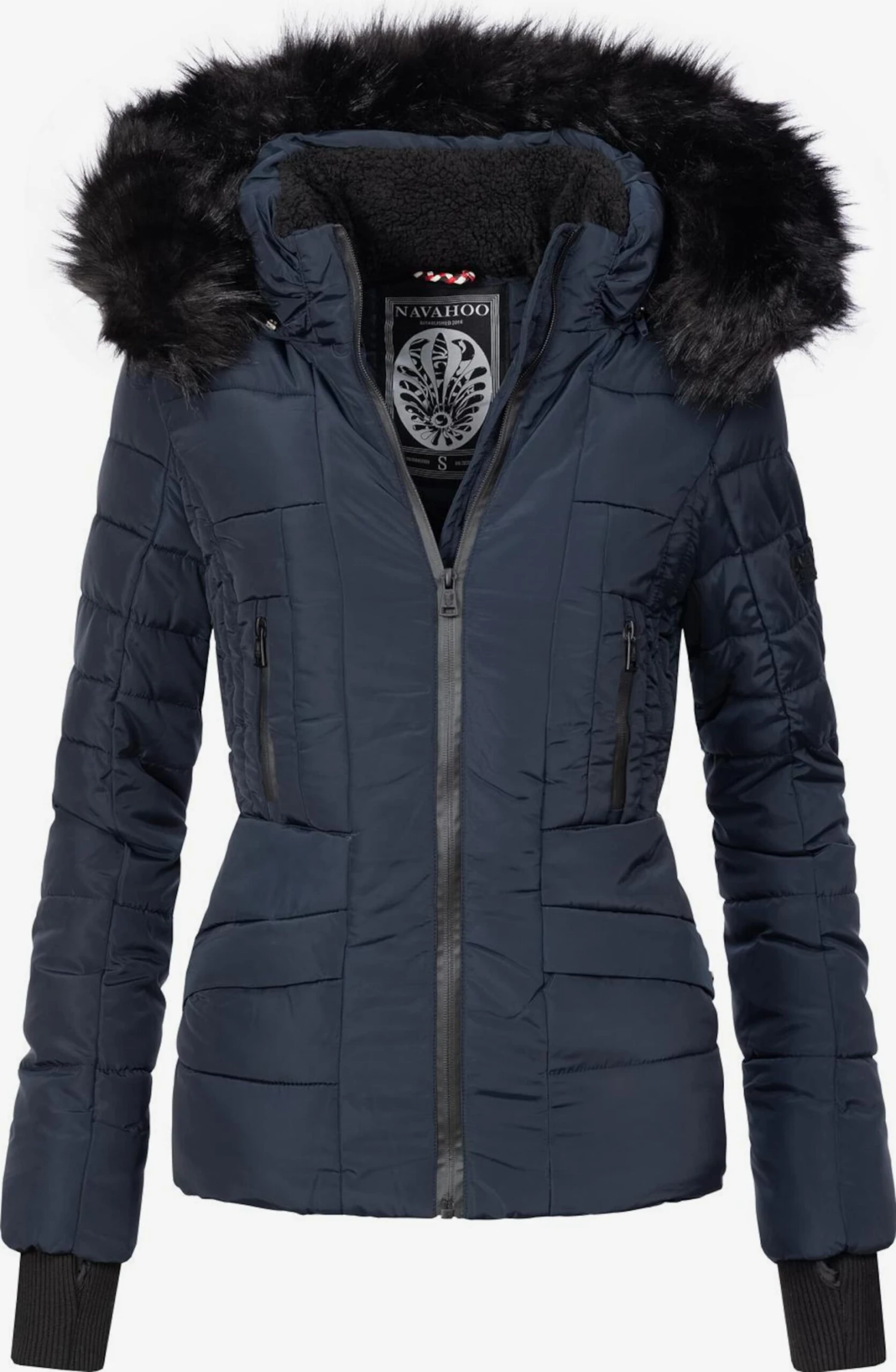 Navahoo Winterjassen Winterjas Adele Dames Donkerblauw 1 Navahoo Winterjassen Winterjas Adele Dames Donkerblauw