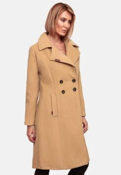 Navahoo Wintermantels Wintermantel Wooly Dames Sand -Navahoo 99ebdb4fcba1b9b55f8dee0833177f9a