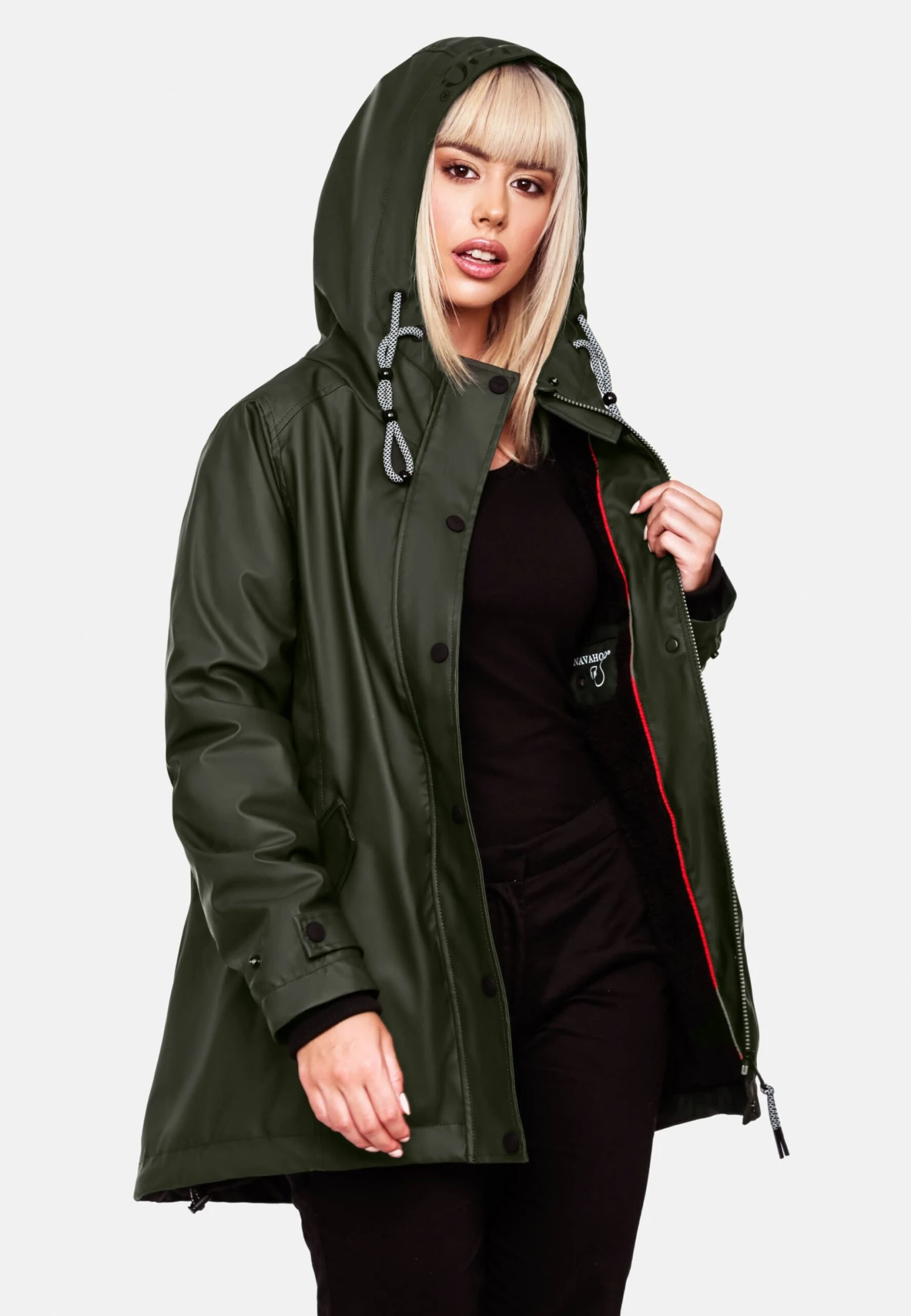 Navahoo Winterjassen Winterjas Lindraa Dames Kaki 9 Navahoo Winterjassen Winterjas Lindraa Dames Kaki - Afbeelding 9