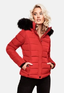 Navahoo Winterjassen Winterjas Miamor Dames Rood -Navahoo 9b51e488c952fff5869eb2b8072f045b